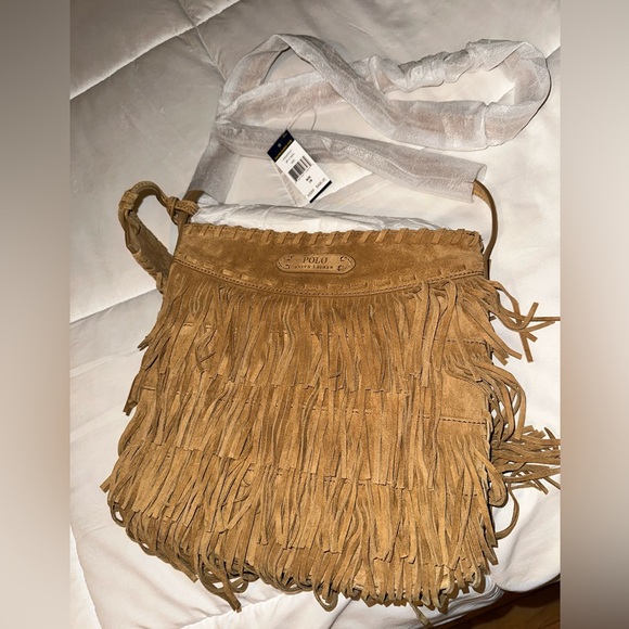 Fabulous Polo/Ralph Lauren purse with fringe. New/never worn! - Picture 2 of 7